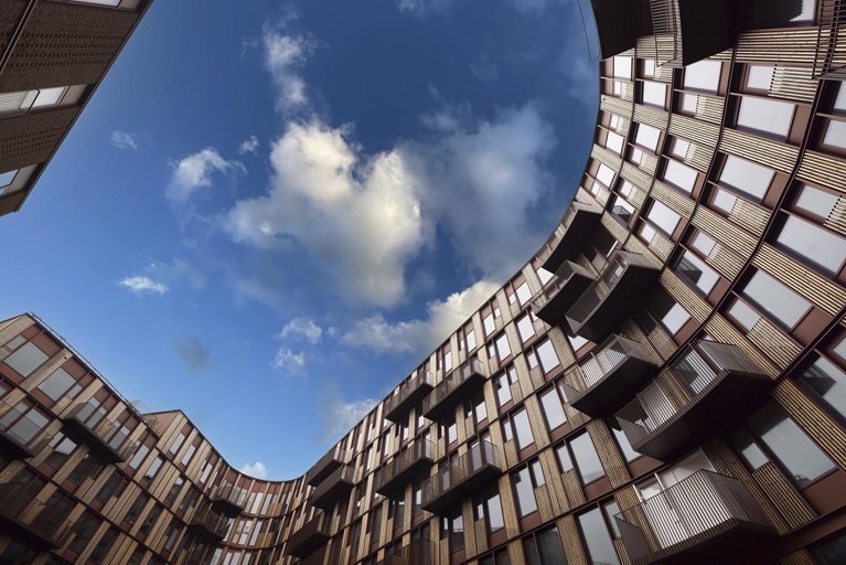 Sky at student building